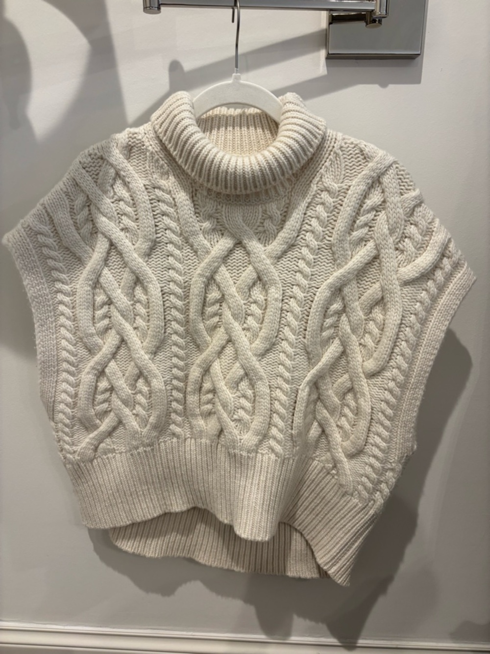 Citizens of Humanity Besette Cable-knit 100% Cashmere Sweater In Ivory Size XS/S
